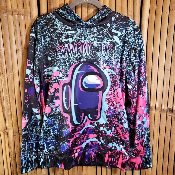 Unbranded Other - Among Us Kid's Hoodie Sweatshirt Medium Paint Splatter NEW